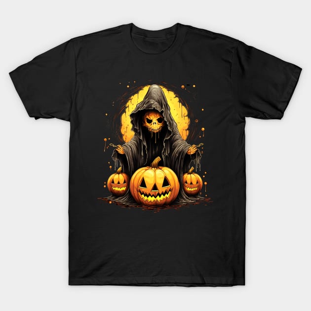 Eerie Halloween Ghoul Art T-Shirt by Captain Peter Designs